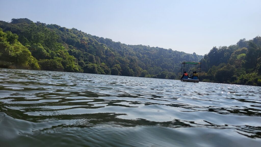 Boating in Mayem Lake