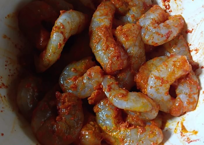 Marinated prawns